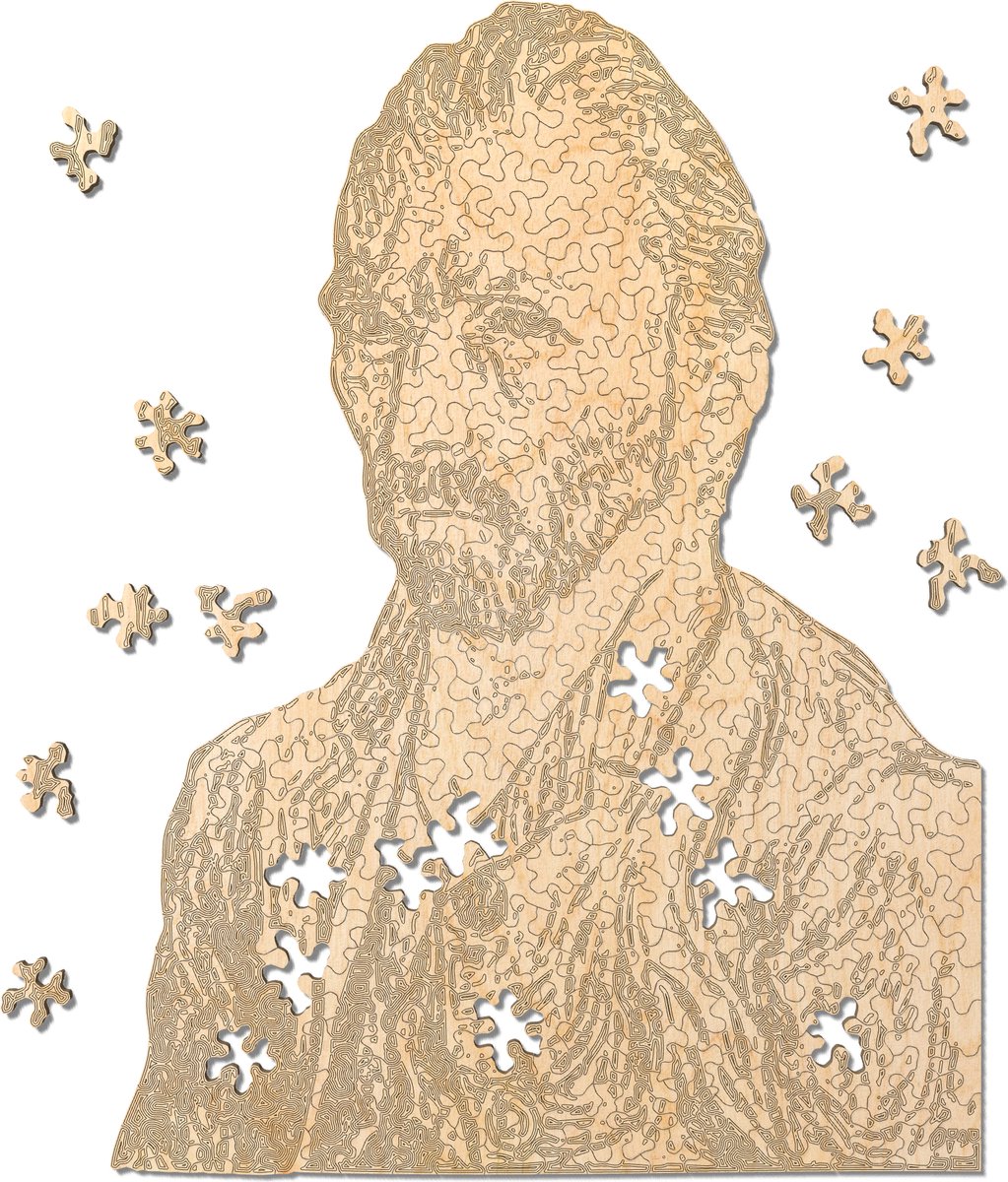 Vincent van Gogh houten puzzel | Uitdagende jigsaw puzzels uit Nederland | Kaboomlaser - The Dutch Puzzle Factory